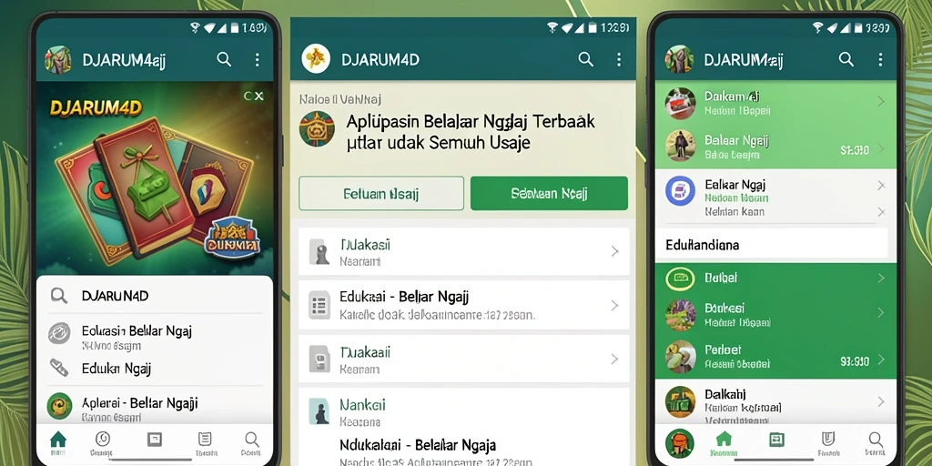 Tampilan antarmuka DJARUM4D yang intuitif untuk belajar ngaji.