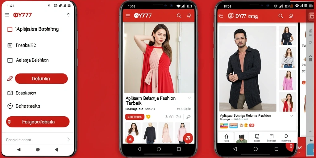 Tampilan antarmuka aplikasi DY777 yang stylish dan mudah digunakan.