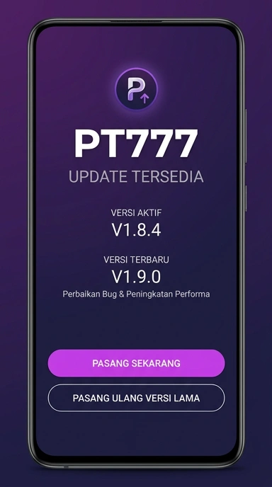 Riwayat Versi Aplikasi pt777 untuk Pengguna Android